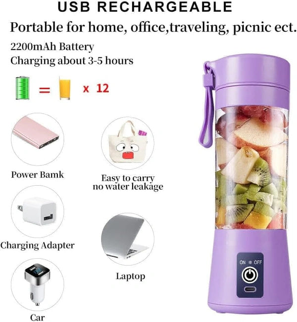 Electric Portable Mini Juicer Bottle