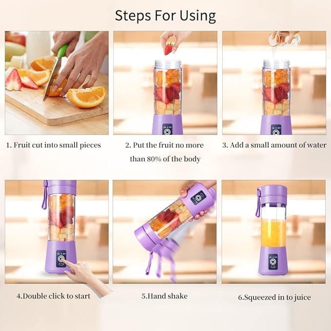 Electric Portable Mini Juicer Bottle