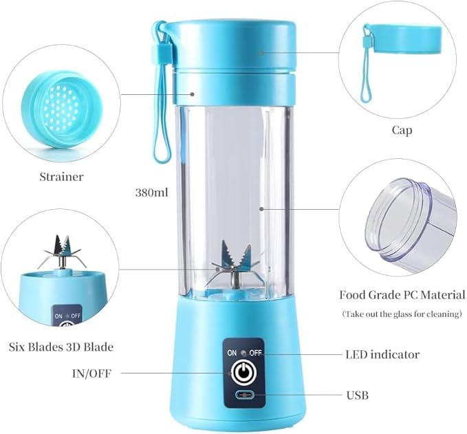 Electric Portable Mini Juicer Bottle