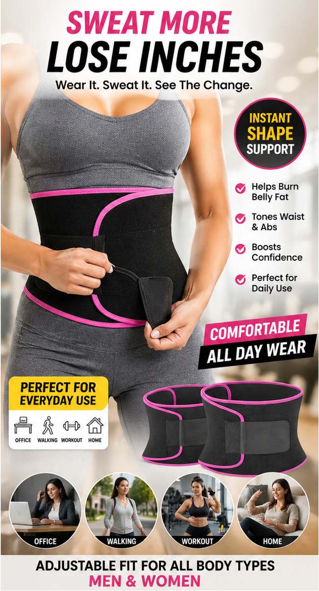 Adjustable Waist Trimmer Belt ( Pack of 2 )