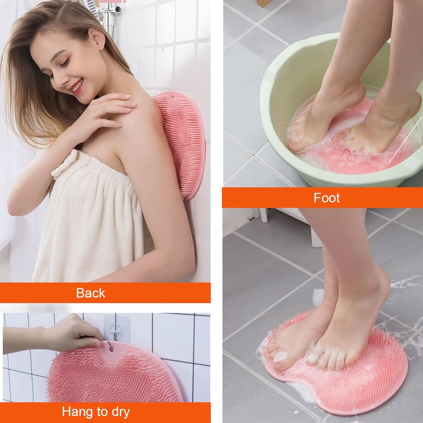 Silicone Multiuse Scrubber For Bath, Foot