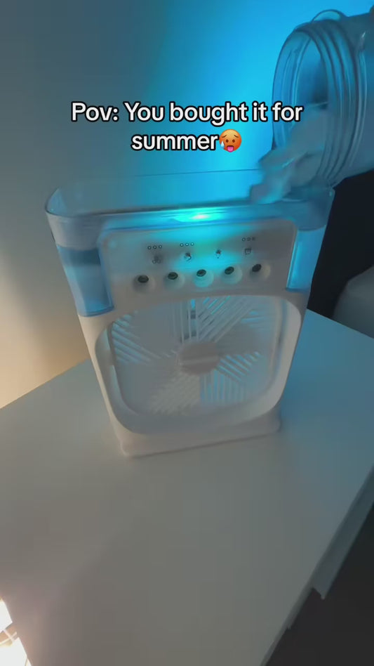 Mini Cooler Fan for Room & Office  — Portable Personal Air Cooler with 3 Speed Settings, USB Powered Evaporative Cooling Fan for Bedroom, Office Desk, Travel & Outdoor Use.